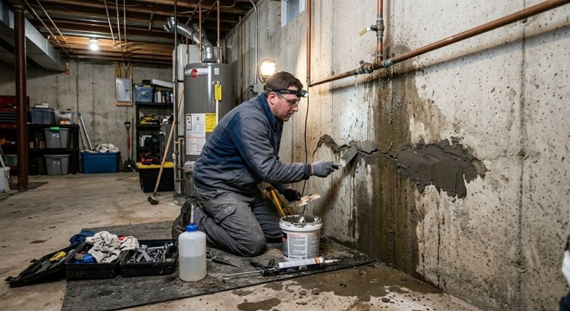 Basement Seepage Repair in Greenville, SC
