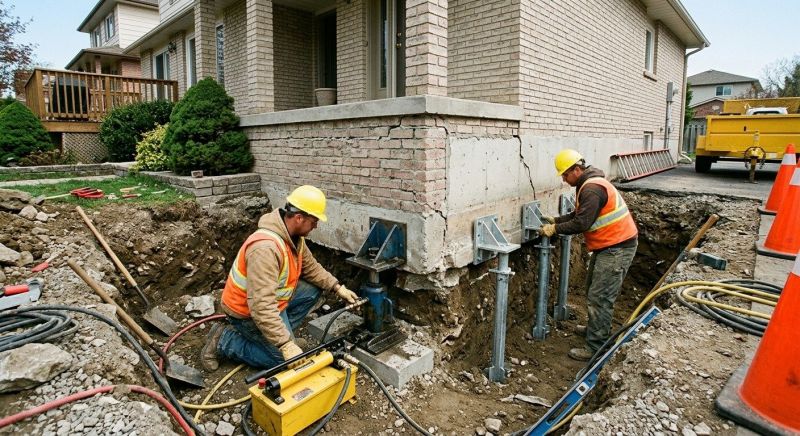 Helical Piers Installation in Columbus, OH