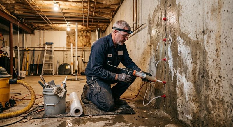 Wet Basement Solutions in Greenville, SC