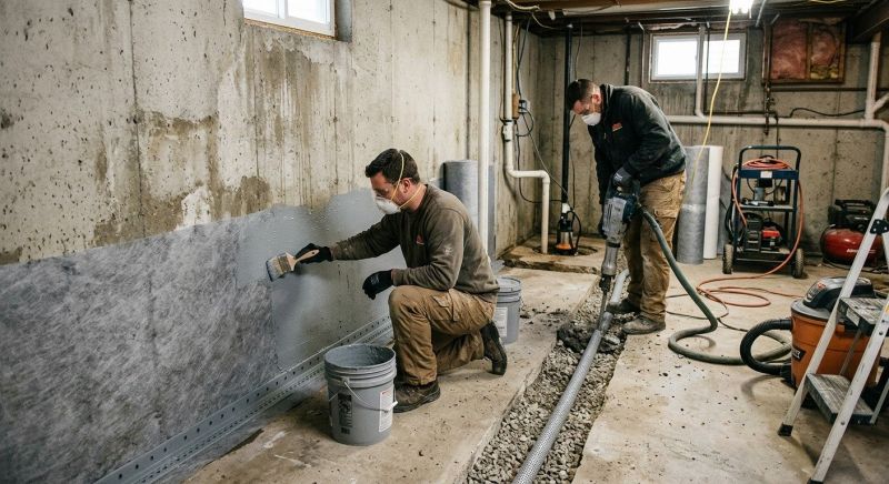 Wet Basement Solutions in Fredericksburg, VA